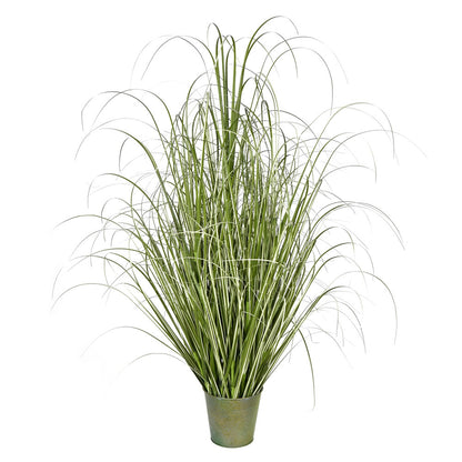 Vickerman 48" Artificial Potted Native Green Grass.