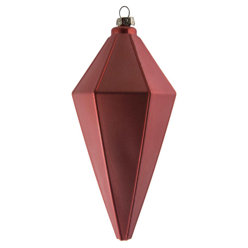 Vickerman 7" Coral Matte Lantern Christmas Ornament 4 per Bag