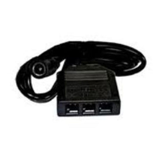 Westgate 3-Port Splitter For 12V Slim Puck Series, Black, Undercabinet Lighting, Black Finish