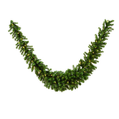 Vickerman 9' Douglas Fir Artificial Christmas Swag Garland Warm White LED Lights