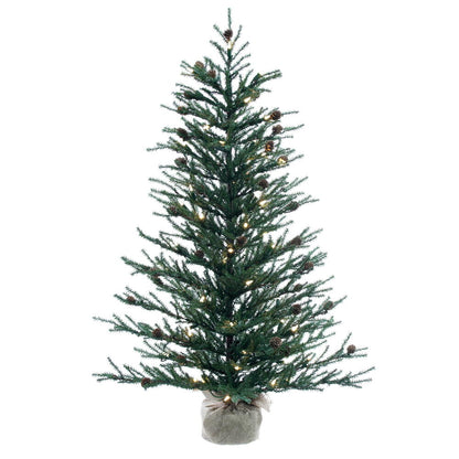 Vickerman 42" Carmel Pine Artificial Christmas Tree Warm White Dura-lit LED Lights