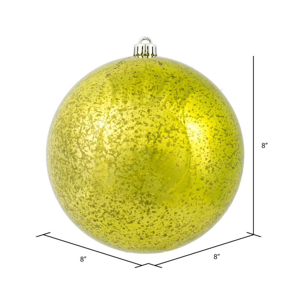 Vickerman 8" Lime Shiny Mercury Ball Ornament