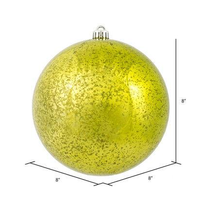 Vickerman 8" Lime Shiny Mercury Ball Ornament