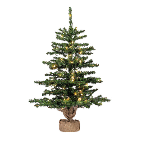 Vickerman 36" Anoka Pine Artificial Christmas Tree Warm White Dura-lit LED Lights