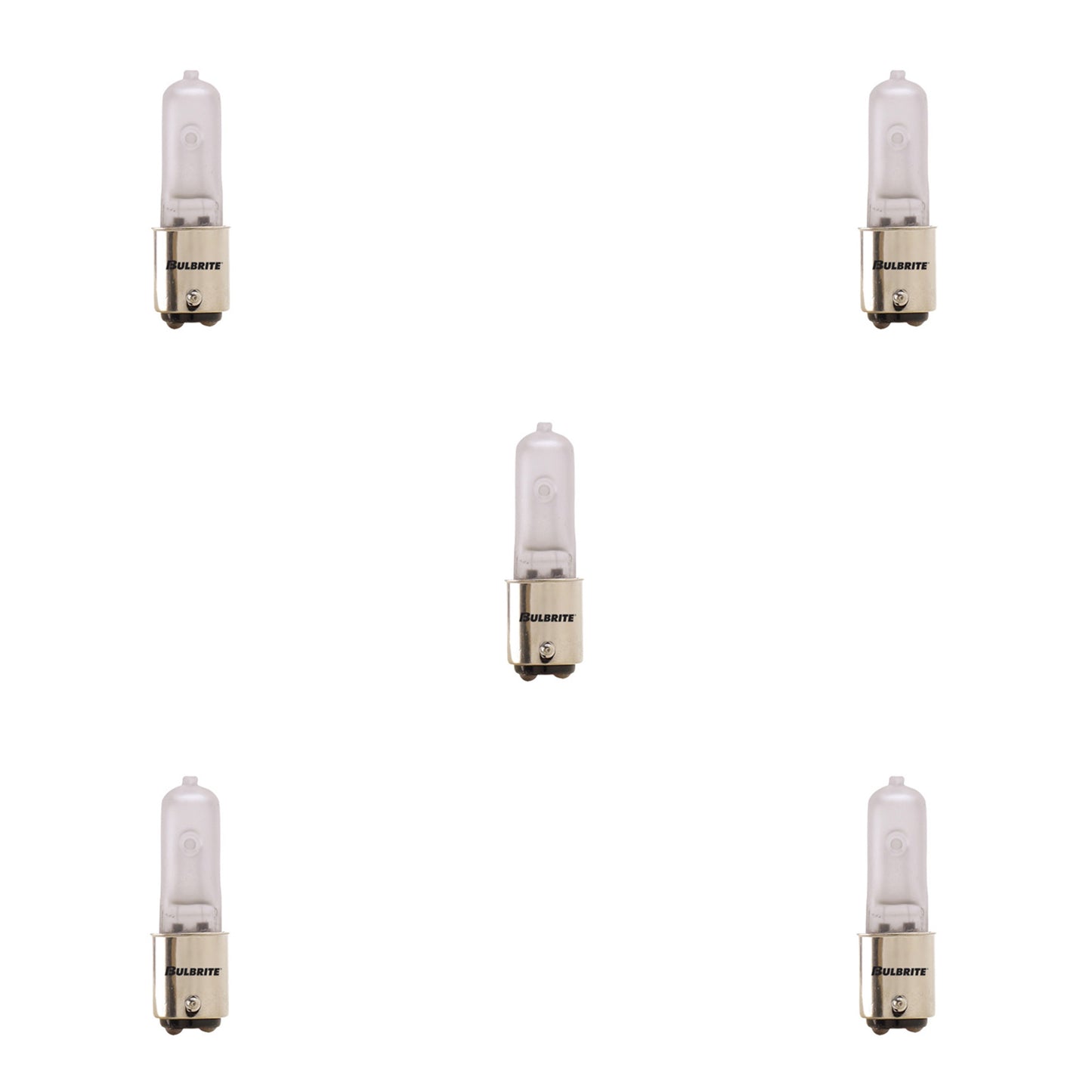 BULBRITE HALOGEN T4 DOUBLE-CONTACT BAYONET (BA15d) 100W DIMMABLE LIGHT BULB 2900K/SOFT WHITE 5PK (613102)