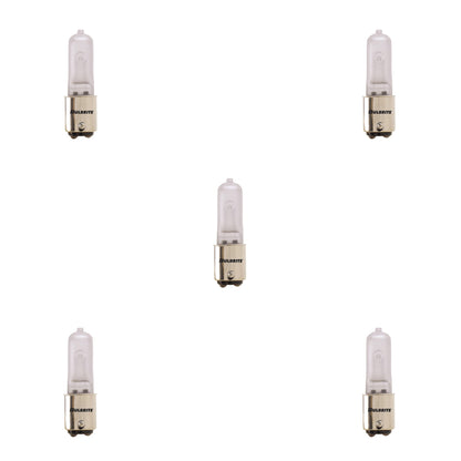 BULBRITE HALOGEN T4 DOUBLE-CONTACT BAYONET (BA15d) 100W DIMMABLE LIGHT BULB 2900K/SOFT WHITE 5PK (613102)