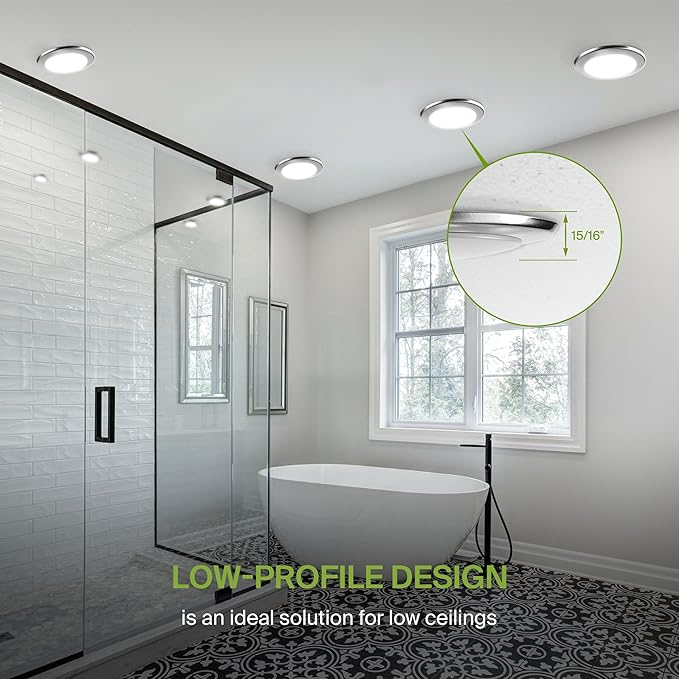 ASD Lighting LED Disk Light 6inch 15W 120V Triac 2700/3000/3500/4000/5000K Nickel UL