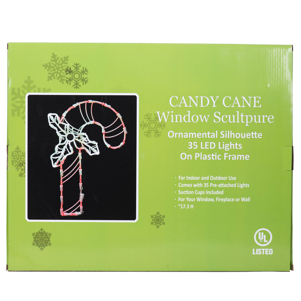 Vickerman 17" Candy Cane Wire Silhouette with 35 LED Lights.