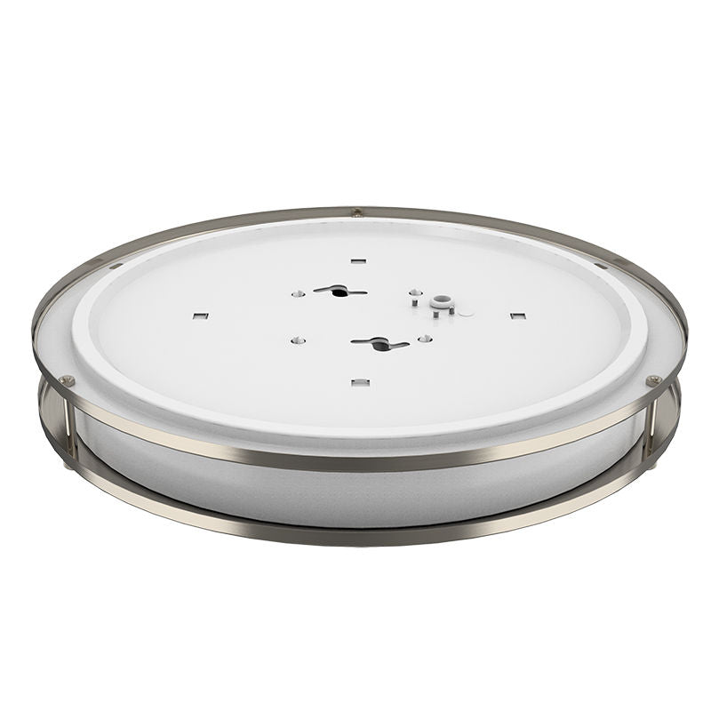 Westgate 14In Slim Double-Ring Flush Mount 24W 5Cct Dim, Residential Lighting, 24W, 1800 Lumens,  27K/30K/35K/40K/50K, White Finish, TRIAC Dimming