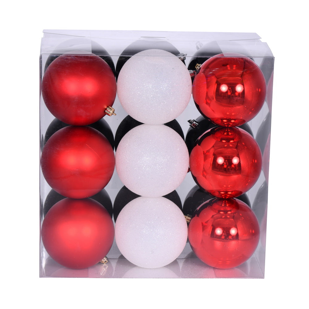 Vickerman 4" Red Black and White Ornament Assortment 18 per box.