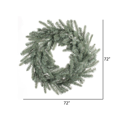 Vickerman 72" Colorado Blue Spruce Artificial Christmas Wreath Unlit