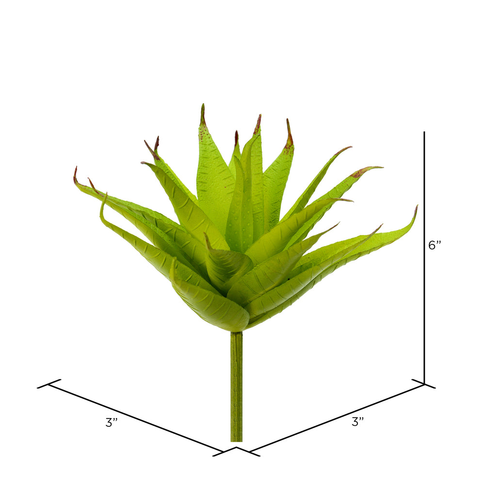 Vickerman 6" Artificial Green Aloe Pick Pack of 3