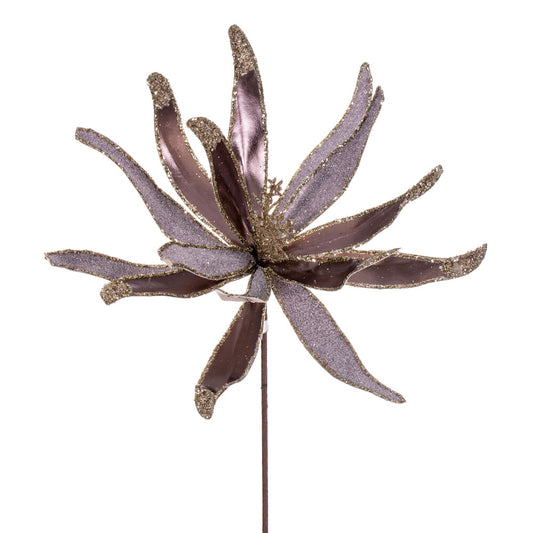 Vickerman 24" Pewter Metallic and Frosted Glitter Papyrus 2 per bag.