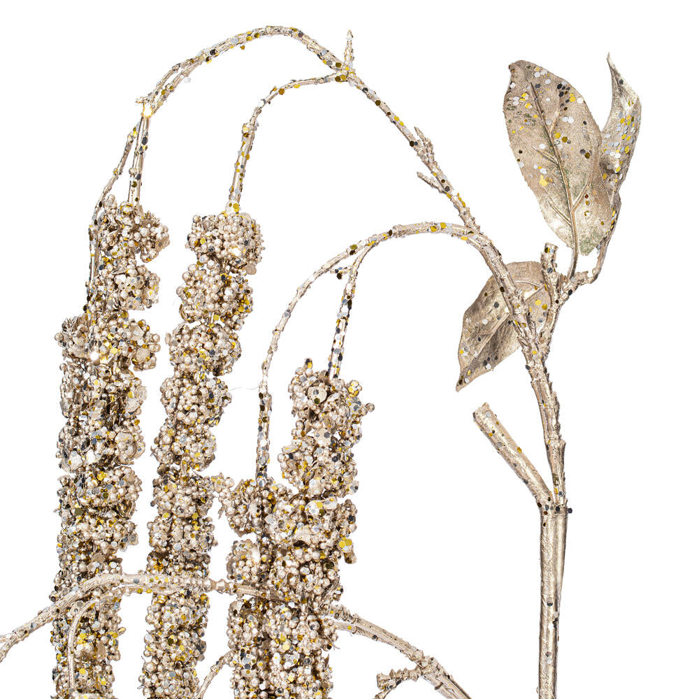 Vickerman 44" Artificial Champagne Amaranthus Spray 2 per Bag. Includes 2 sprays per pack.