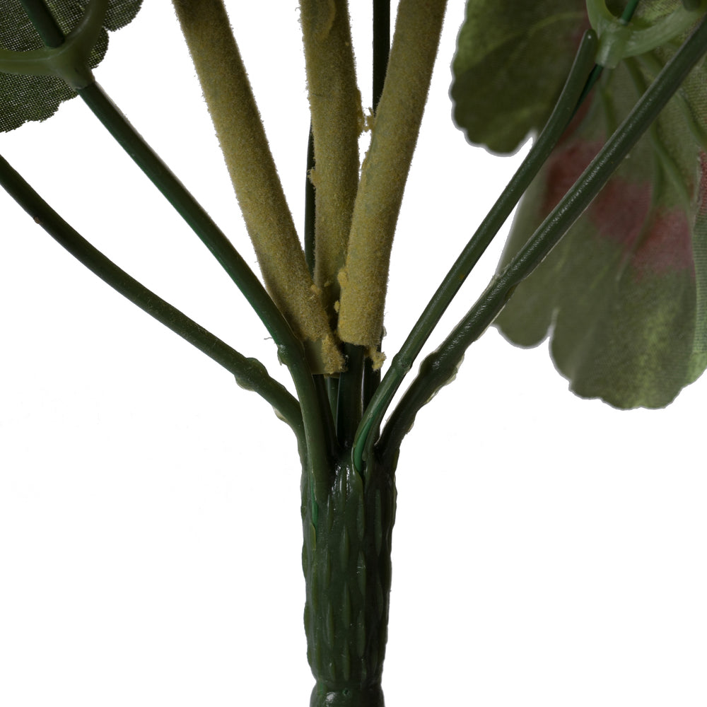 Vickerman Artificial 20" White Geranium Bush 4 per Pack.