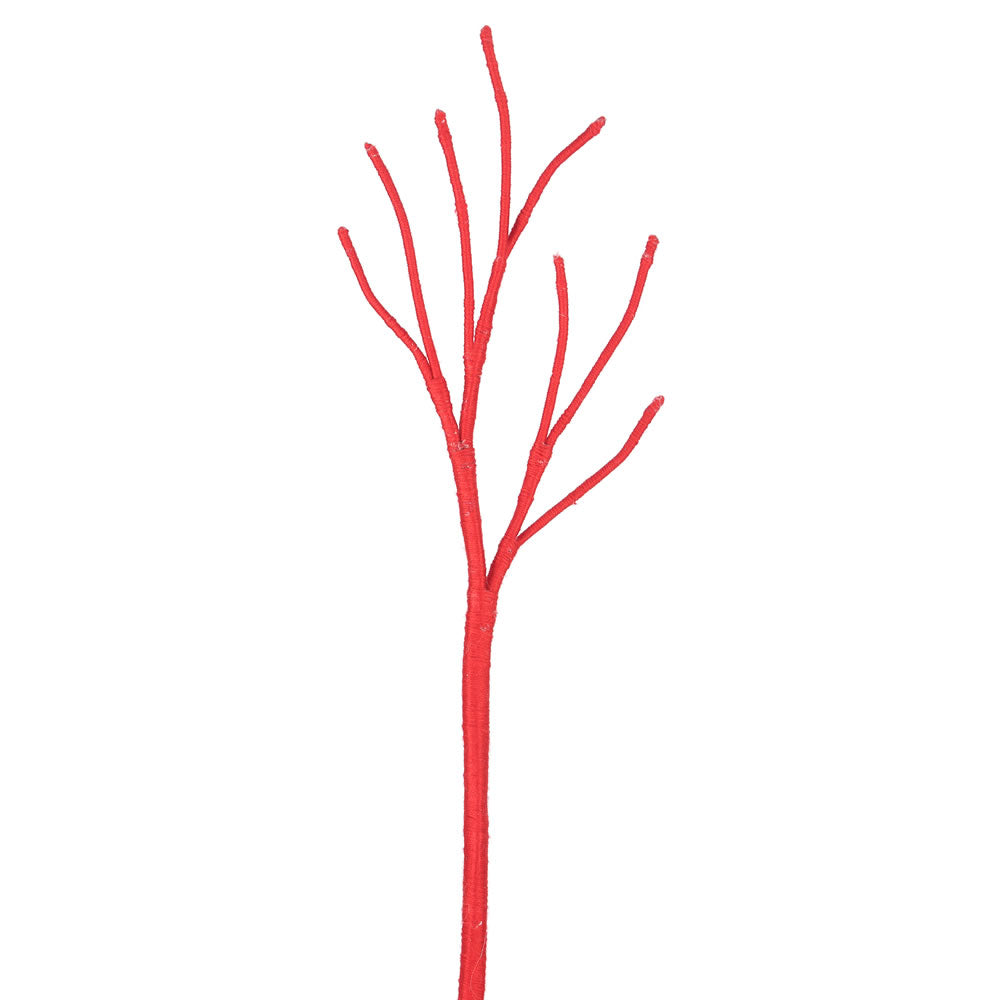 Vickerman 17" Red Yarn Spray. Includes 12 sprays per pack.