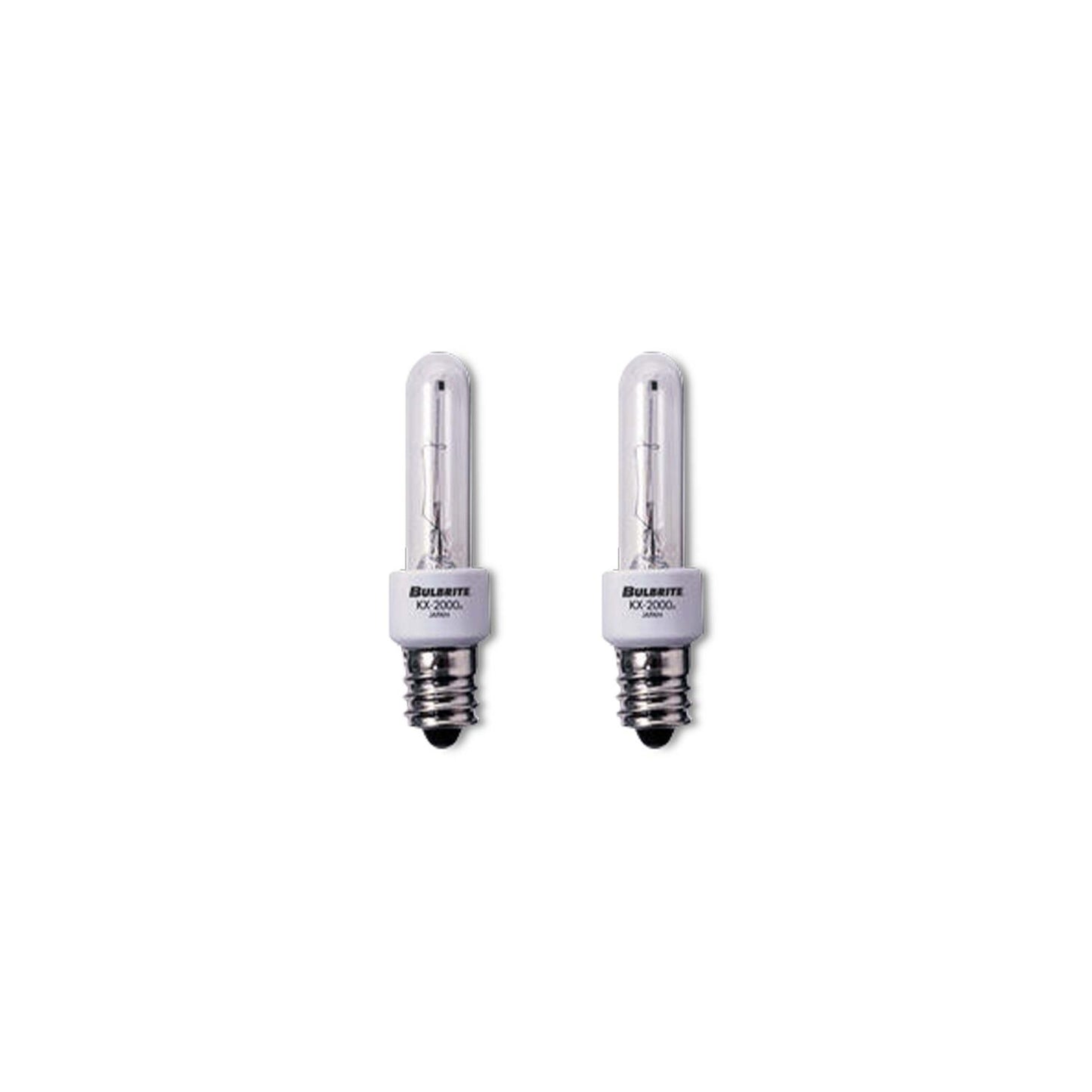 BULBRITE KRYPTON/XENON T3 CANDELABRA SCREW (E12) 20W DIMMABLE LIGHT BULB 2700K/WARM WHITE 2PK (473021)