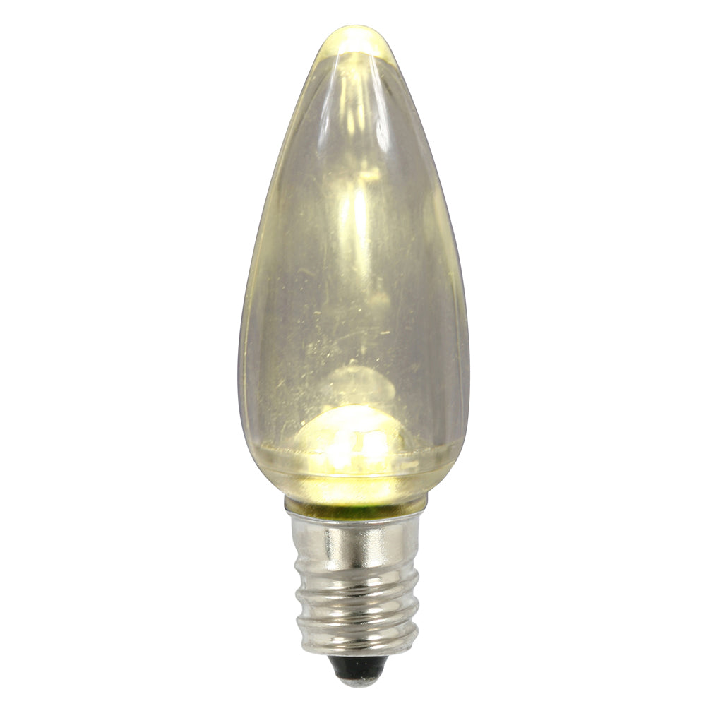 Vickerman C9 Transparent Plastic LED Warm White Dimmable Bulb package of 25 per bag