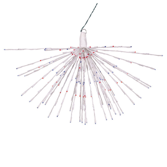 Vickerman 240Lt x 32" White Starburst Blue 5mm Twinkle LED Lights.