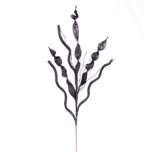 Vickerman 34" Pewter Multi Spiral Glitter Spray 4 per bag.