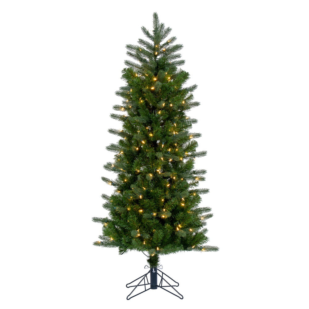 Vickerman 5.5' Carolina Pencil Spruce Artificial Christmas Tree Warm White Dura-Lit® LED Lights