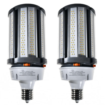 Damar- LED Corn Cob Bright Light Bulb Type B Ballast Bypass 63W/80W/100W EX39 Base 3000K/4000K/5000K Color Selectable 8820/11200/14000 Lumen Dimmable 120-277VAC Pack of 2- For Warehouse Garage Patio