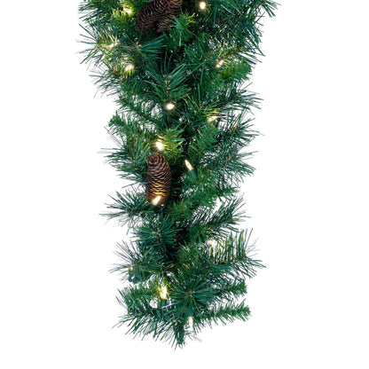 Vickerman 6' Cheyenne Artificial Christmas Swag Garland Warm White LED Lights