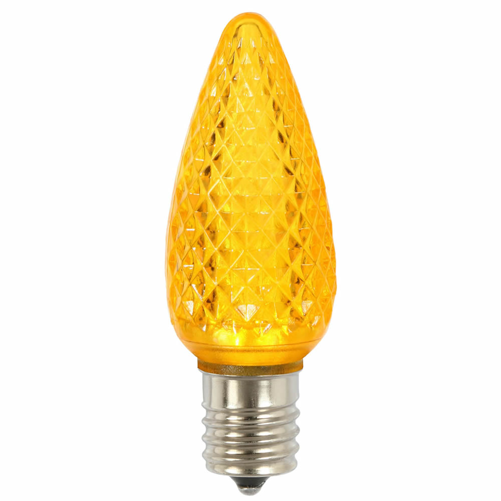 Vickerman C9 LED Yellow Faceted Twinkle  Replacement Bulb bag of 25