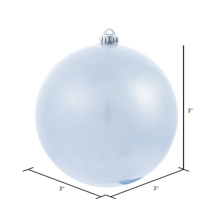 Vickerman 3" Periwinkle Candy Ball Ornament 12 per Bag