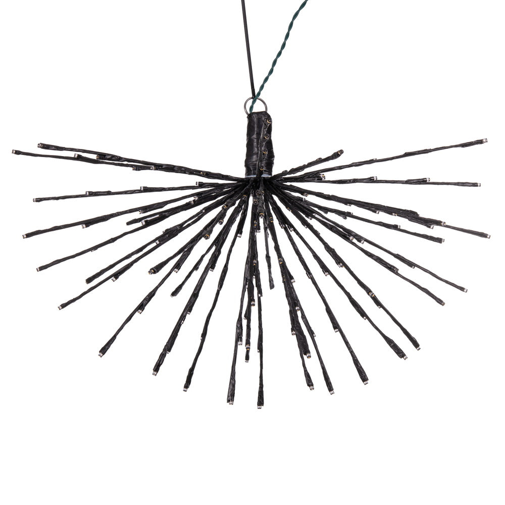 Vickerman 160Lt x 24" Black Starburst Warm White 5mm LED Lights.