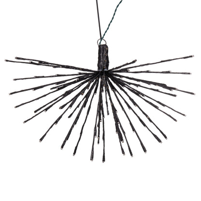 Vickerman 160Lt x 24" Black Starburst Warm White 5mm LED Lights.