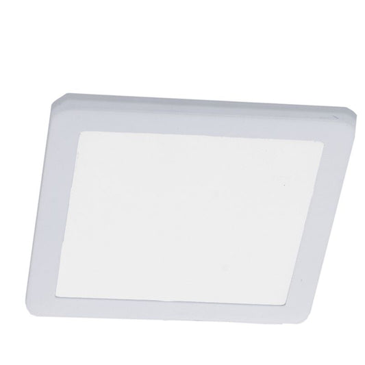 Westgate 12V Large Sqr Slim Puck Light, ETL, 5000K, White, Undercabinet Lighting, 3.5W, 230 Lumens, 5000K, White Finish, TRIAC Dimming