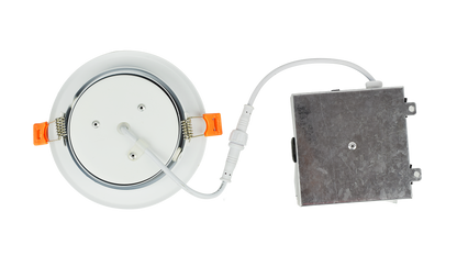 ASD Lighting LED Round Recessed Mini Panel Gimbal 4" 9W Dimmable CCT Selectable 3000-5000K White cETLus