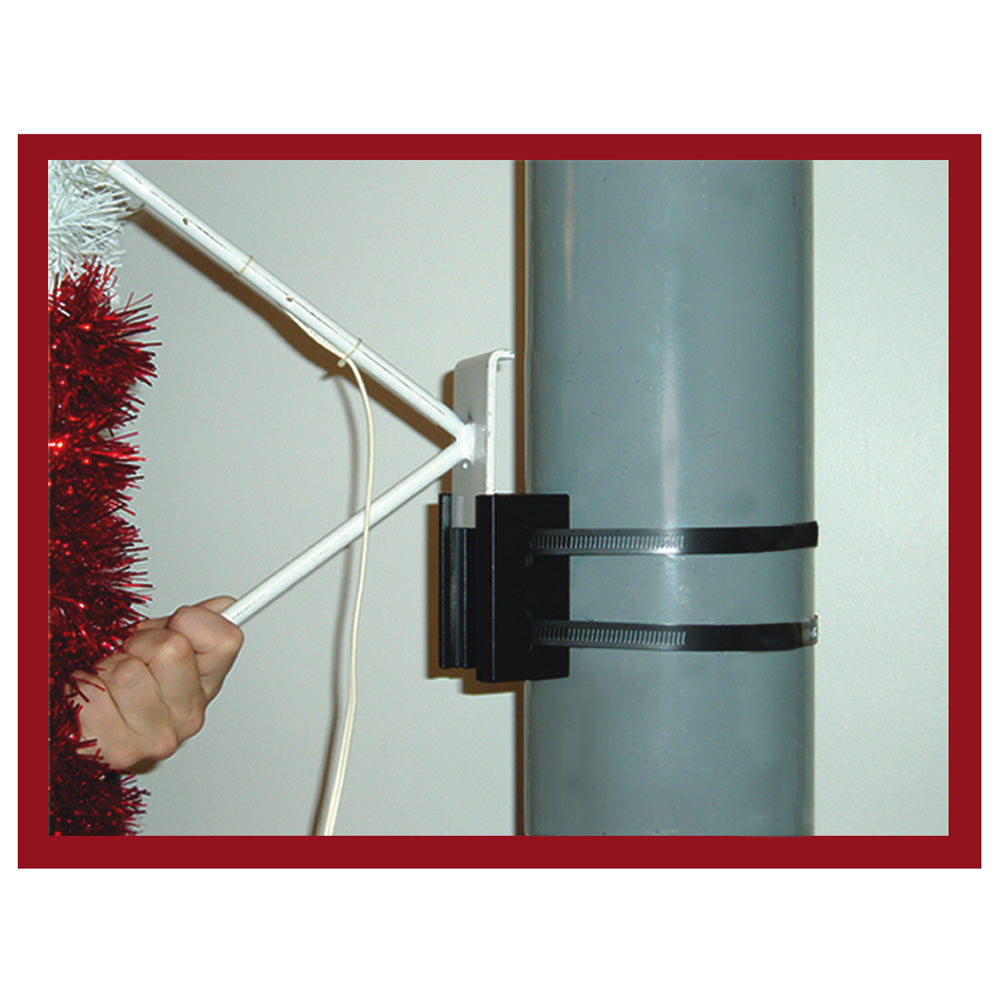 Vickerman 4 .5' Double Spiral Snowflake Commercial Pole Decoration With 66 Pure White LED Lights.