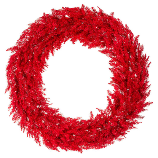 Vickerman 48" Red Fir Artificial Christmas Wreath Unlit