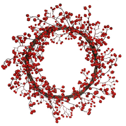 Vickerman 22" Red Mixed Berry Artificial Christmas Wreath Unlit