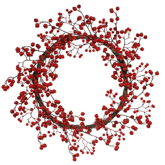 Vickerman 22" Red Mixed Berry Artificial Christmas Wreath Unlit