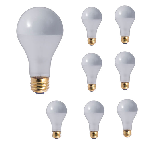 BULBRITE INCANDESCENT A21 MEDIUM SCREW (E26) 100W DIMMABLE LIGHT BULB 2700K/WARM WHITE 8PK (717100)