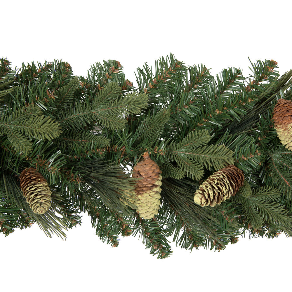 Vickerman 9' x 14" Emerald Mixed Fir Artificial Christmas Garland Unlit