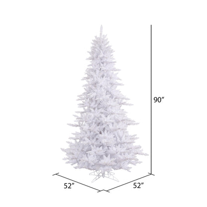 Vickerman 7.5' White Fir Artificial Christmas Tree Unlit