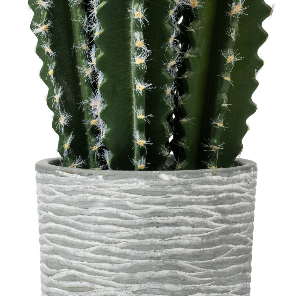 Vickerman 17" Artificial Green Cactus Plant.