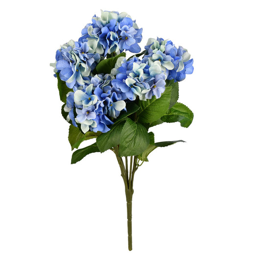 Vickerman 21" Artificial Blue Hydrangea Bush.