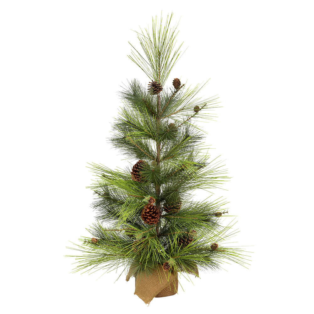 Vickerman 3' x 22" Larkspur Pine Artificial Christmas Tree Unlit