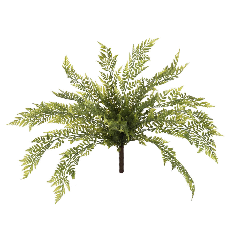 Vickerman 18" Artificial Green Boston Fern Bush.