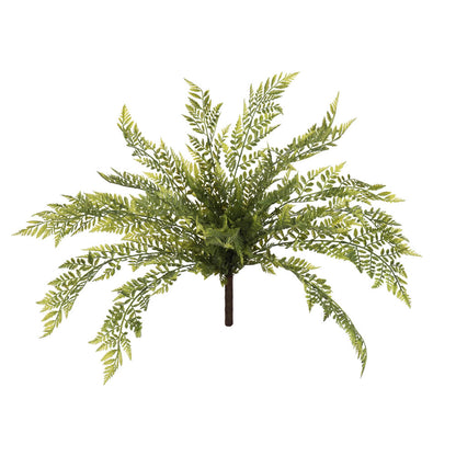 Vickerman 18" Artificial Green Boston Fern Bush.