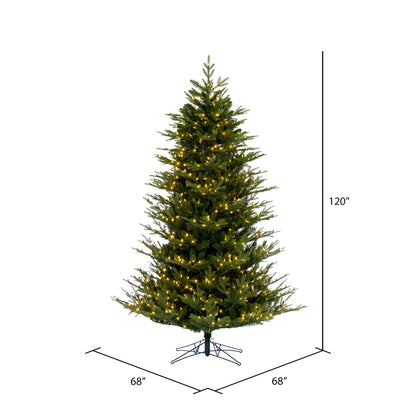 Vickerman 10' x 68" North Shore Fraser Fir Artificial Christmas Tree LED Warm White Lights