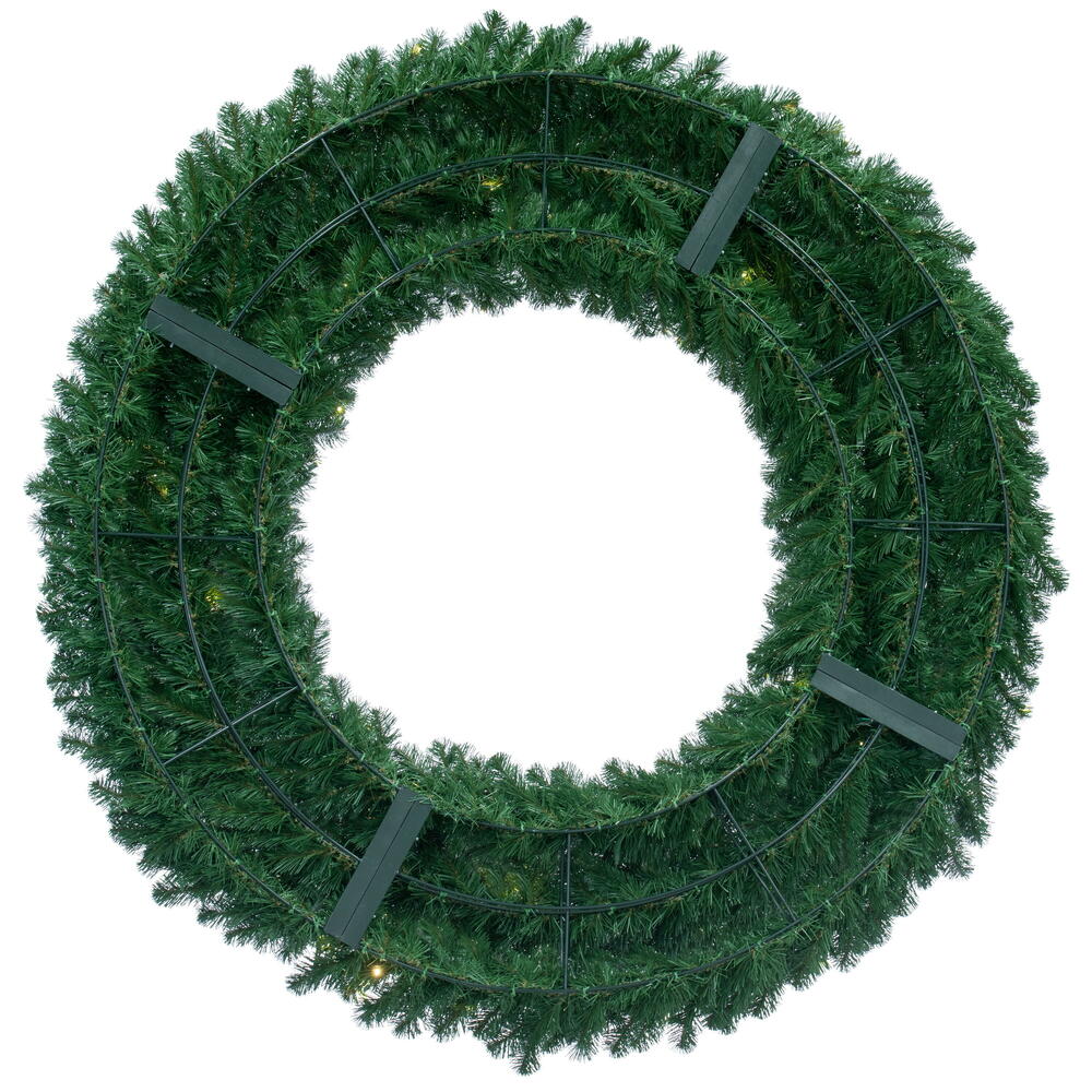 Vickerman 96" Grand Teton Artificial Christmas Wreath Warm White Wide Angle LED Lights