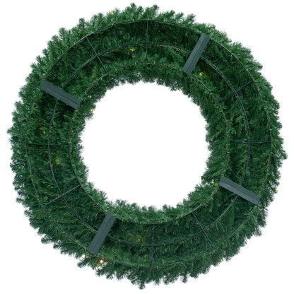 Vickerman 96" Grand Teton Artificial Christmas Wreath Warm White Wide Angle LED Lights