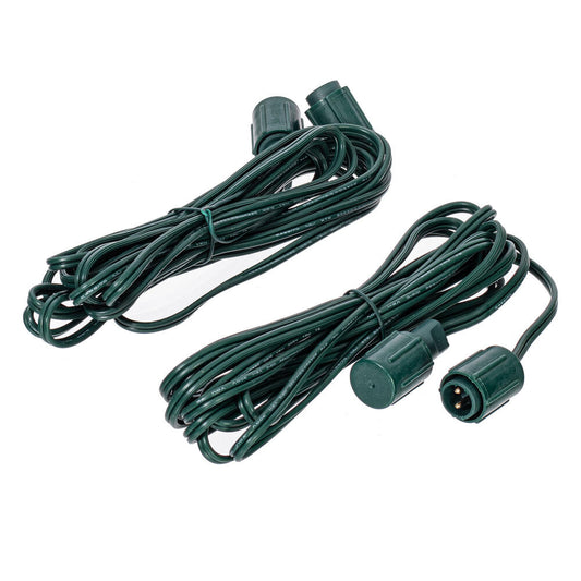 Vickerman 15' Green Wire Coaxial Extension Cord 2 per bag.