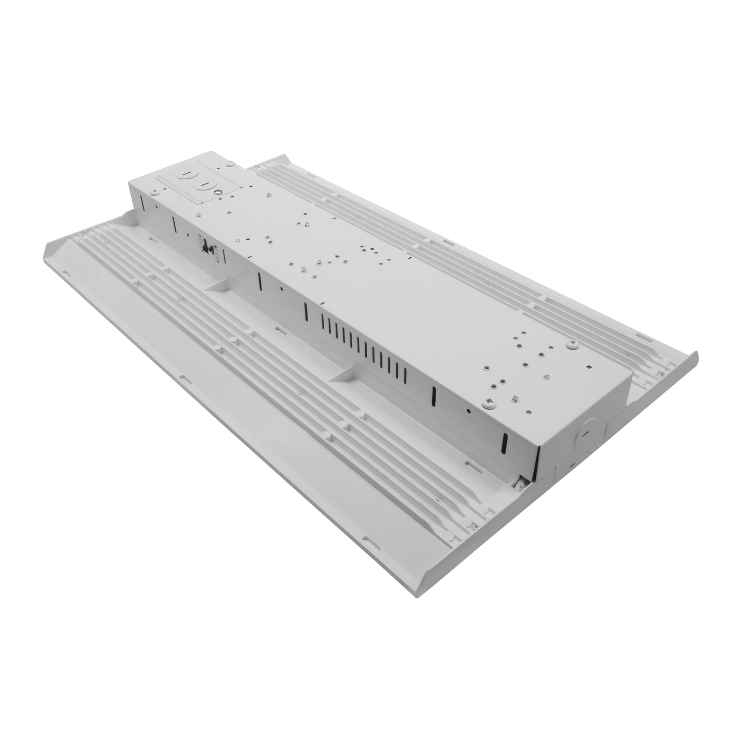 ASD Lighting LED Linear High Bay with Q-base Power Adjustable 220/260/320W 277-480V CCT Selectable 3500/4000/5000K High Voltage Dimmable UL DLC Premium